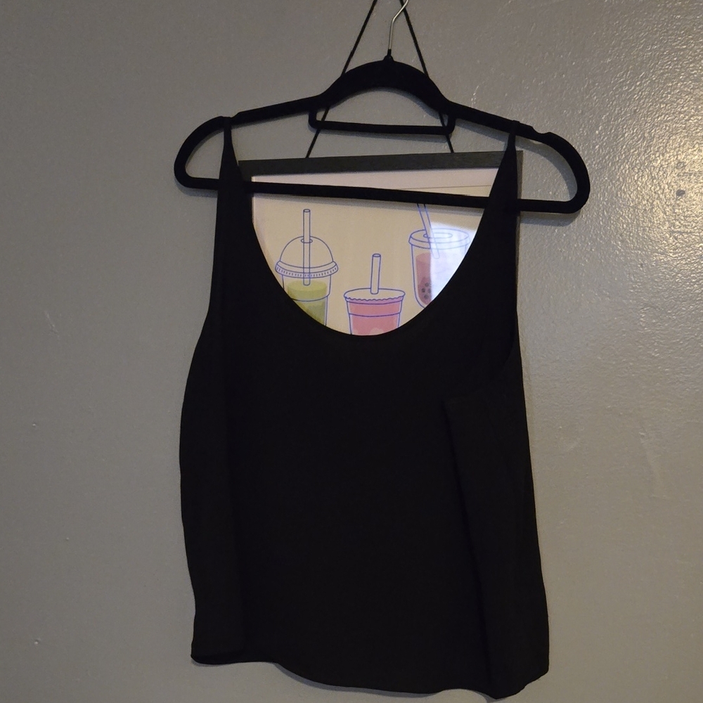 Primark Black Crop Camisole Top